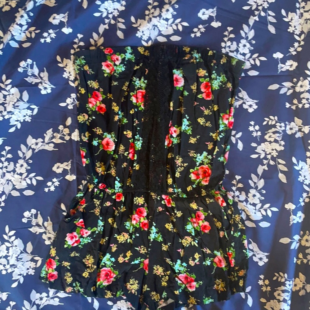 Tube top romper